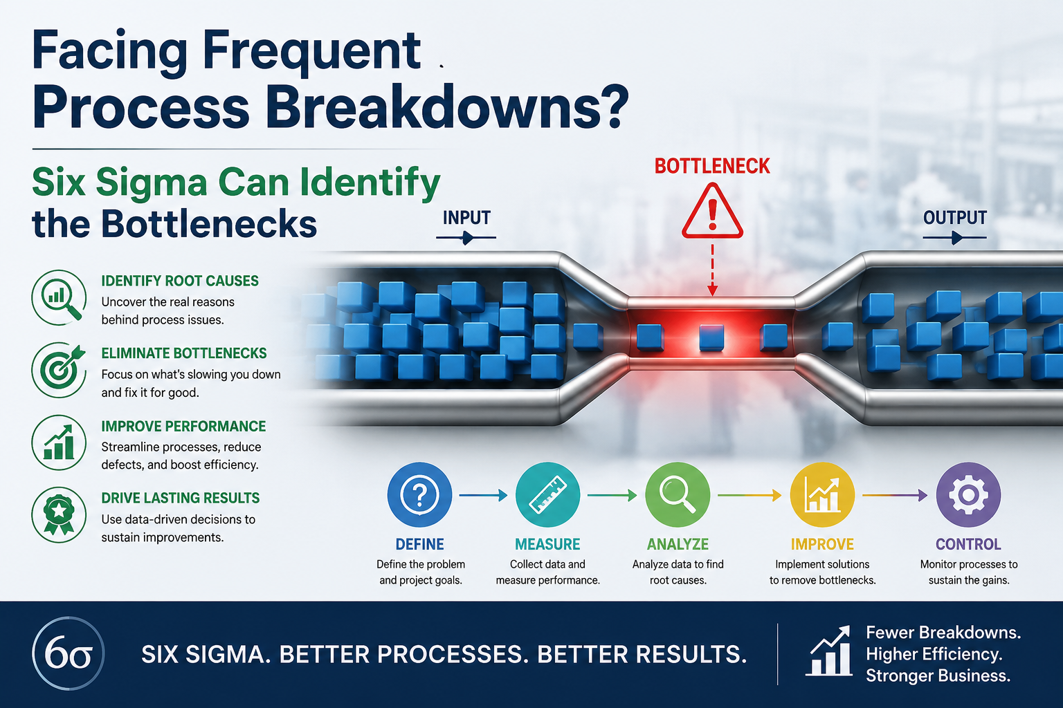Facing Frequent Process Breakdowns? Six Sigma Can Identify the Bottlenecks